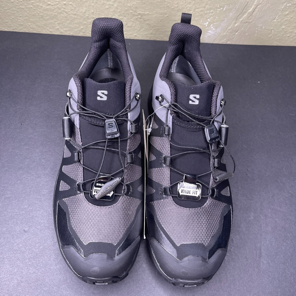 Salomon X Ultra 4 GTX Low Mens Size 12 2E Wide Black Gray Hiking Trail Shoes New - Picture 6 of 11